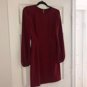 Zara - Maroon Long sleeve dress